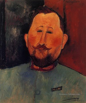 portrait Tableau Peinture - portrait du docteur devaraigne 1917 Amedeo Modigliani